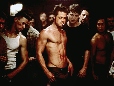 Brad Pitt as Tyler Durden in Fight Club Brad Pitt as Tyler Durden in Fight Club