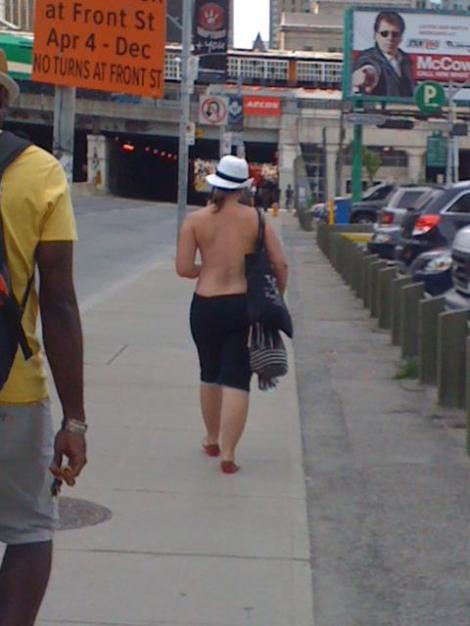 Topless in Toronto